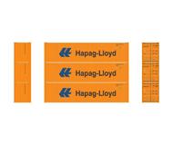 модель Athearn ATH17716 40' High-Cube Container. Принадлежность Hapag-Lloyd. 3 шт. 