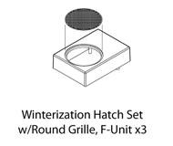 модель Athearn ATHG19290 Winterization Hatch Set w/Round Grille, F-Unit. 