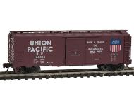 модель Bachmann 17053 Стальной 40' товарный вагон AAR. Принадлежность Union Pacific ("Automated Railway" логотип) 