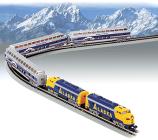 модель Bachmann 24010 Train Sets w/Nickel Silver Серия E-Z Track System. Принадлежность McKinley Explorer (Alaska Railroad) 