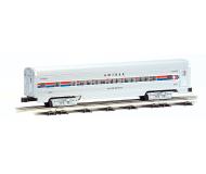 модель Bachmann 43077 Серия Williams, Aluminum Streamliner 4-Car Passenger Set (60'). Принадлежность Amtrak Фаза II (Baggage, Pullman, Vista-Dome & Observation Cars) 