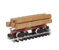 модель Bachmann 98490 Skeleton Log Car w/Logs 