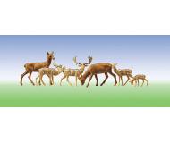 модель Faller 154007 Animals -- Fallow Deer & Red Deer, Set of 12  