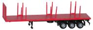 модель Herpa 005456 Flatbed Trailer -- With Removable Stakes  