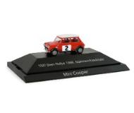 модель Herpa 038164 Mini Cooper, модель из пластика,  № 2 Makinen Rallye Monte Carlo 1966 (гоночная окраска)  