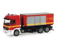модель Herpa 047609 European Emergency - Mercedes Benz Actros L -- Roll-Off Fire Truck  