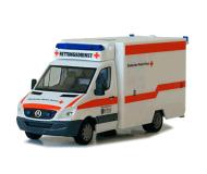 модель Herpa 047623 Mercedes-Benz Sprinter Box-Body Скорая помощь. Собран. Красный Крест, Германия Скорая помощь  