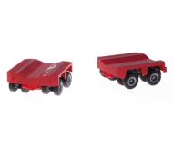 модель Herpa 051613 Work Force Construction Vehicles -- 2-Axle Heavy-Duty Trailer Conversion Units for #51637 (Sold Separately)  