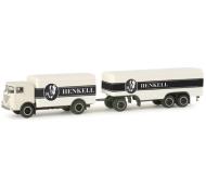 модель Herpa 156226 Европейские грузовики.  Buessing Lu 11/16 Truck/Trailer Henkell Trocken  