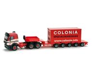 модель Herpa 158503 Truck Mercedes SK w/Drop-Deck Trailer & Container -- Colonia   
