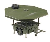 модель Herpa 740715 Серия Roco MiniTanks. Modern German Army BW - Trailers -- Karcher 2-Axle Field Kitchen w/Cover  