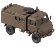 модель Herpa 741453 Серия Roco MiniTanks. Modern German Army (BW) Light Trucks -- Unimog S (Desert Color)  