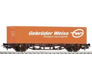 модель Piko 57725 Платформа с контейнером "Gebruder Weiss". Принадлежность  OBB. Эпоха V. Серия Хобби. 