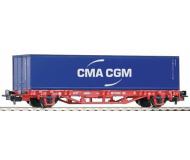 модель Piko 57734 Платформа с контейнером "CMA CGM". Принадлежность DB AG, Германия. Эпоха V. Серия Хобби.  