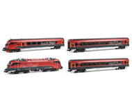 модель Piko 58131 Электровоз RH 1216 Railjet и три вагона Railjet 
