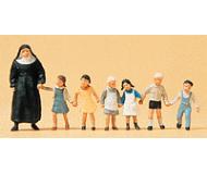 модель Preiser 10401 Монахиня с детьми, 7 шт. 