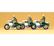 модель Preiser 10489 Полицейские на мотоциклах, 3 фигурки 