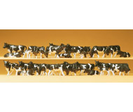 модель Preiser 14408 Быки и коровы, бело-черный окрас, всего 30 шт. 