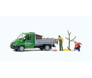 модель Preiser 33260 Посадка деревьев: грузовичок Ford Transit,  деревья, инструменты и т.д.  