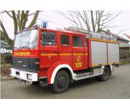 модель Preiser 35032 Iveco Magirus MK 120-19 LF 16 Fire Squad Tender - Assembled -- Fire Department (red, white, yellow, silver, German Lettering)  