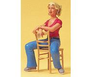 модель Preiser 45508 Pedestrian -- Young Woman Seated with Chair  