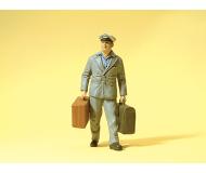 модель Preiser 45511 Working People -- US Porter w/Luggage  