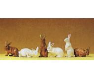 модель Preiser 47052 Домашние животные, масштаб 1:24 - 1:25. Assorted Rabbits  