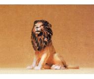 модель Preiser 47505 Дикие животные, масштаб 1:24 - 1:25. Lion Sitting  