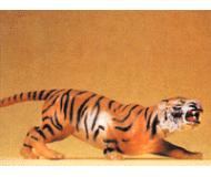 модель Preiser 47512 Дикие животные, масштаб 1:24 - 1:25. Tiger Charging w/Teeth Bared  