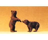 модель Preiser 47518 Дикие животные, масштаб 1:24 - 1:25. Brown Bear Cubs  