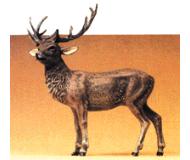 модель Preiser 47700 Дикие животные, масштаб 1:24 - 1:25. Standing Stag Elk  