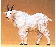 модель Preiser 47713 Дикие животные, масштаб 1:24 - 1:25. Snow Goat Standing w/Head Raised  