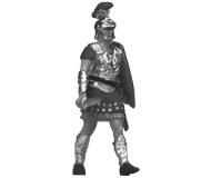 модель Preiser 50201 Roman Legions Figures 1:24 Scale -- Marching Soldier w/Drawn Sword & Shield  