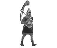 модель Preiser 50204 Roman Legions Figures 1:24 Scale -- Soldier Marchig w/Horn  