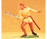 модель Preiser 51004 Norman Warrior Figures 1:24 Scale -- Soldier Fighting w/Sword  