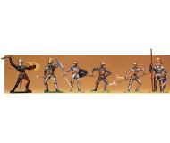 модель Preiser 52000 Knight Figures 1:24 Scale -- Fighting w/Sword  