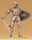 модель Preiser 52002 Knight Figures 1:24 Scale -- Standing with Sword & Shield  