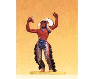 модель Preiser 54605 Wild West Figures - Native Americans: 1:25 -- Indian Chief Performing Ceremonial Dance  