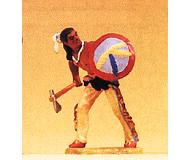 модель Preiser 54610 Wild West Figures - Native Americans: 1:25 -- Carrying Shield & Tomahawk  