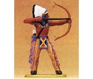 модель Preiser 54613 Wild West Figures - Native Americans: 1:25 -- Standing Chief, Shooting Bow  
