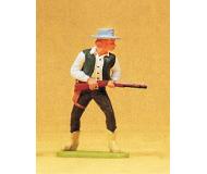модель Preiser 54806 Wild West Figures - Cowboys & Trappers 1:24 Scale -- Standing Cowboy, Carrying Rifle  