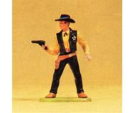 модель Preiser 54808 Wild West Figures - Cowboys & Trappers 1:24 Scale -- Sheriff w/Drawn Pistol  