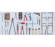 модель Preiser 57301 Miniature Tools 1:24 - 1:24 Scale -- Hand Tools Kit  