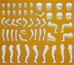 модель Preiser 63900 Customizing Figure Set -- мужские фигурки Адам  