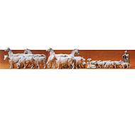 модель Preiser 72511 Unpainted Figures 1/72 -- Horses, Cows, and Sheep pkg(22)  