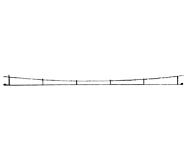 модель Vollmer 48008 Catenary wire for curved tracks radius 192-195 мм. 9 см. long.  